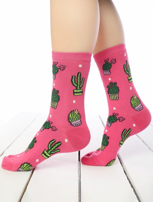 Sosete colorate cu cactusi Brogetti BRG447