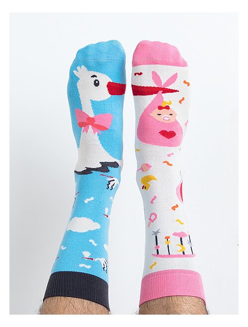 Sosete colorate Nanushki Tony Stork It’s a Girl bumbac imagine noua lenjerie-femei.ro