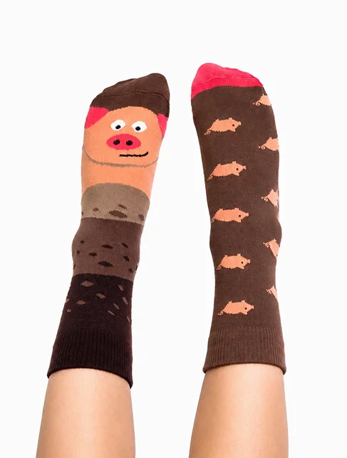 Sosete copii cu model Nanushki Piggy Kids