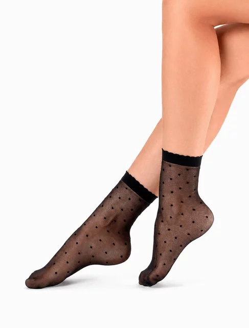 Sosete lycra cu buline Sosetaria Bliss 20 den