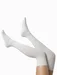 Sosete jambiere albe lungi peste genunchi Steven S076-020