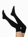 Sosete jambiere negre lungi peste genunchi Steven S076-019