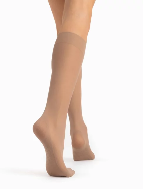 Sosete lungi cu talpa intarita si efect de masaj Fiore Massage 40 den