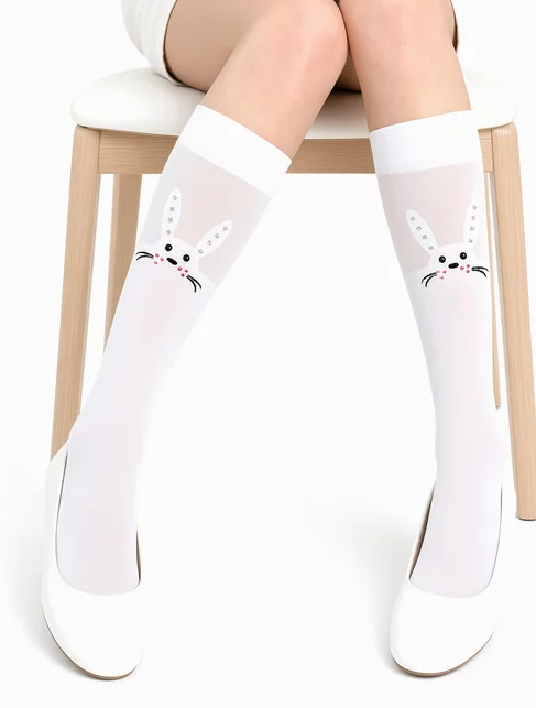 Sosete lungi fete cu iepuras Knittex Bunny 20 den