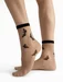 Sosete lycra nude cu fluturasi negri Fiore Summer 15 den