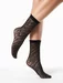 Sosete negre cu model animal print Gabriella Ama 567 20 den