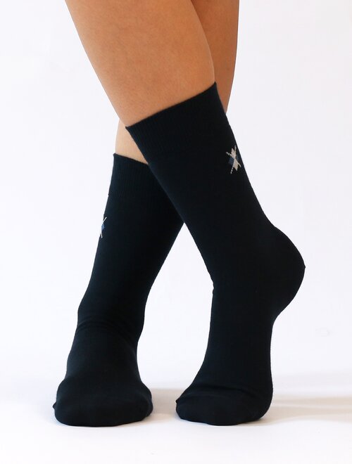 Sosete pantofi din bumbac cu logo romb Wola W94.J01.998