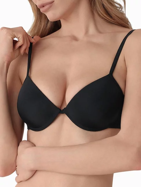 Sutien microfibra T-shirt cu push-up si sarme Cotonella 8643 00B1