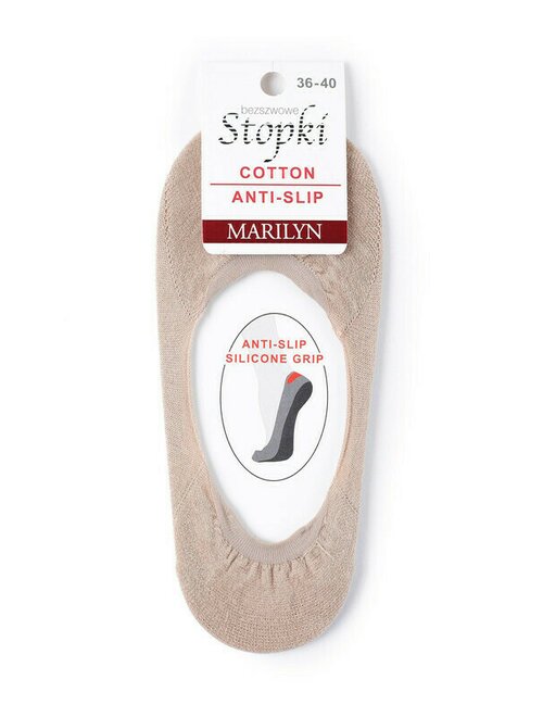 Talpici bumbac cu silicon aplicat la calcai marilyn cotton anti-slip