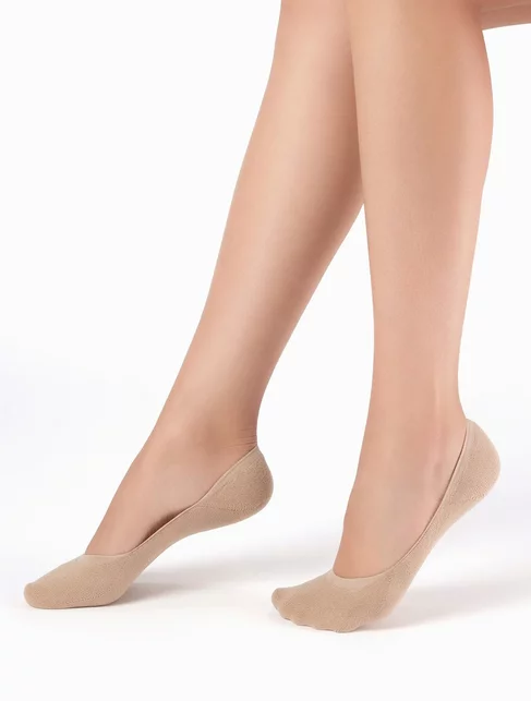 Talpici bumbac cu silicon aplicat la calcai Marilyn Cotton Anti-Slip