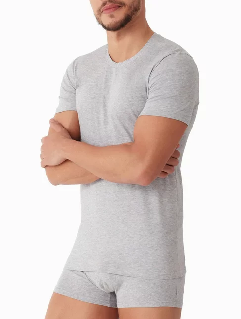 Tricou barbati mulat pe corp decolteu rotund Cotonella AU302 0001