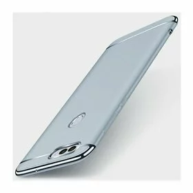 Husa 3 in 1 Luxury pentru Huawei Y7 Prime (2018)/ Huawei Y7 (2018) Silver