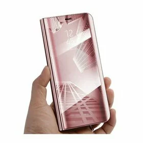 Husa Flip Mirror pentru Galaxy A50/ Galaxy A30s Rose Gold