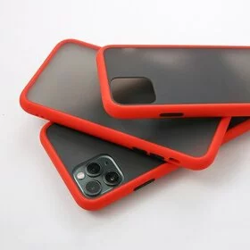 Husa mata cu bumper din silicon pentru Galaxy A50/ Galaxy A30s Red