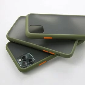 Husa mata cu bumper din silicon pentru Galaxy A50/ Galaxy A30s Green