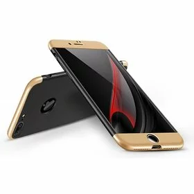 Husa Shield 360 GKK pentru iPhone 7 Plus / iPhone 8 Plus Black&Gold