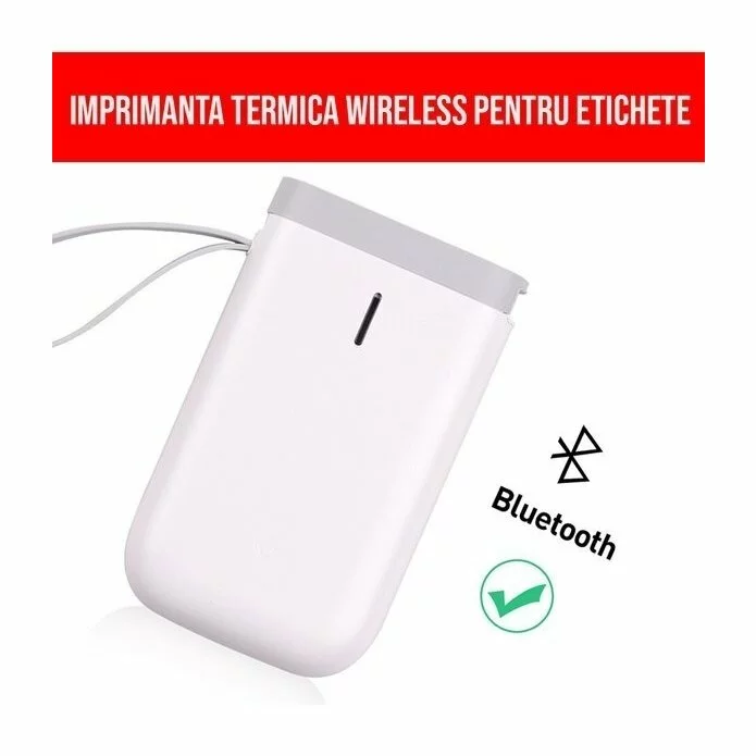 Imprimanta termica wireless pentru etichete ( nu necesita cartus) + rola etichete