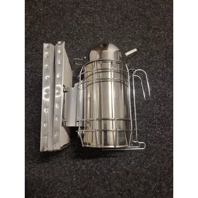 Afumător inox standard ranforsat, capac rotund, cu cilindru