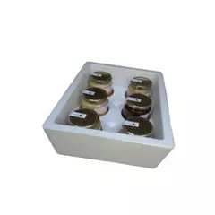Ambalaj polistiren pentru transport 6 borcane miere 1 kg