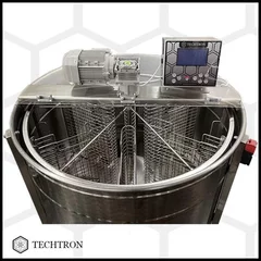 Centrifuga apicola reversibila 6 rame cuib 1/1, inox alimentar AISI 304 0.8 mm, Ø950 mm electrica 220V, motoreductor, full automat ecran mare, Techtron PREMIUM picture - 1