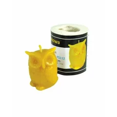 Forma de lumanare din silicon, bufnita, Lyson picture - 1