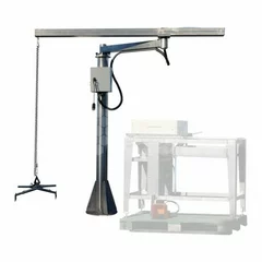 Macara pneumatică inox Premium pentru laborator de extracție miere, 50 kg, braț 2 m – Thomas picture - 1