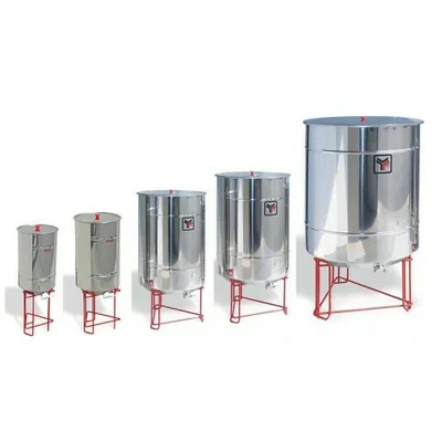 Maturator miere inox 500 kg cu fund conic si canea inox – ZERO, Lega picture - 2