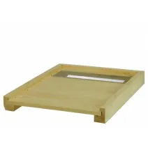 Soclu stup cu aerisire parțială, 10 rame, din lemn