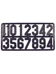 Placa 15 cifre numerotat stupi picture - 1