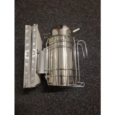 Afumător inox standard ranforsat, capac rotund, cu cilindru