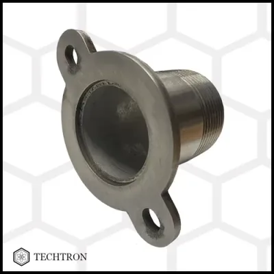 Robinet inox cu bila, cuplaj 5/4”, iesire bradut pentru furtun Ø40 mm, Techtron picture - 2