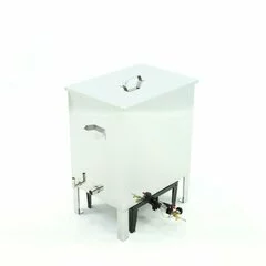 Topitor de ceara cu aburi din inox cu arzator, pentru 9-12 rame, Lyson