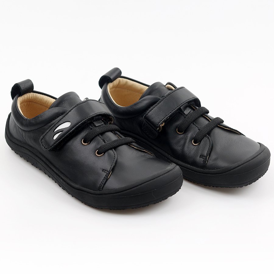 OUTLET Pantofi barefoot HARLEQUIN - Black 24-29 EU
