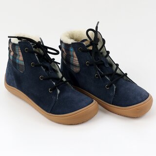 Barefoot boots BEETLE - Blue 24-29 EU