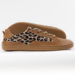 OUTLET Leather barefoot sneakers OXY - LEOPARD picture - 3