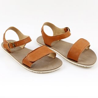OUTLET Barefoot sandals VIBE V1 - Cognac
