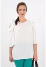 Bluza alba din vascoza