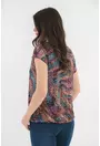 Bluza cu imprimeu abstract multicolor