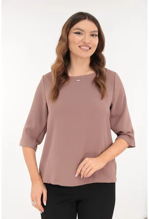 Bluza lejera uni cafenie