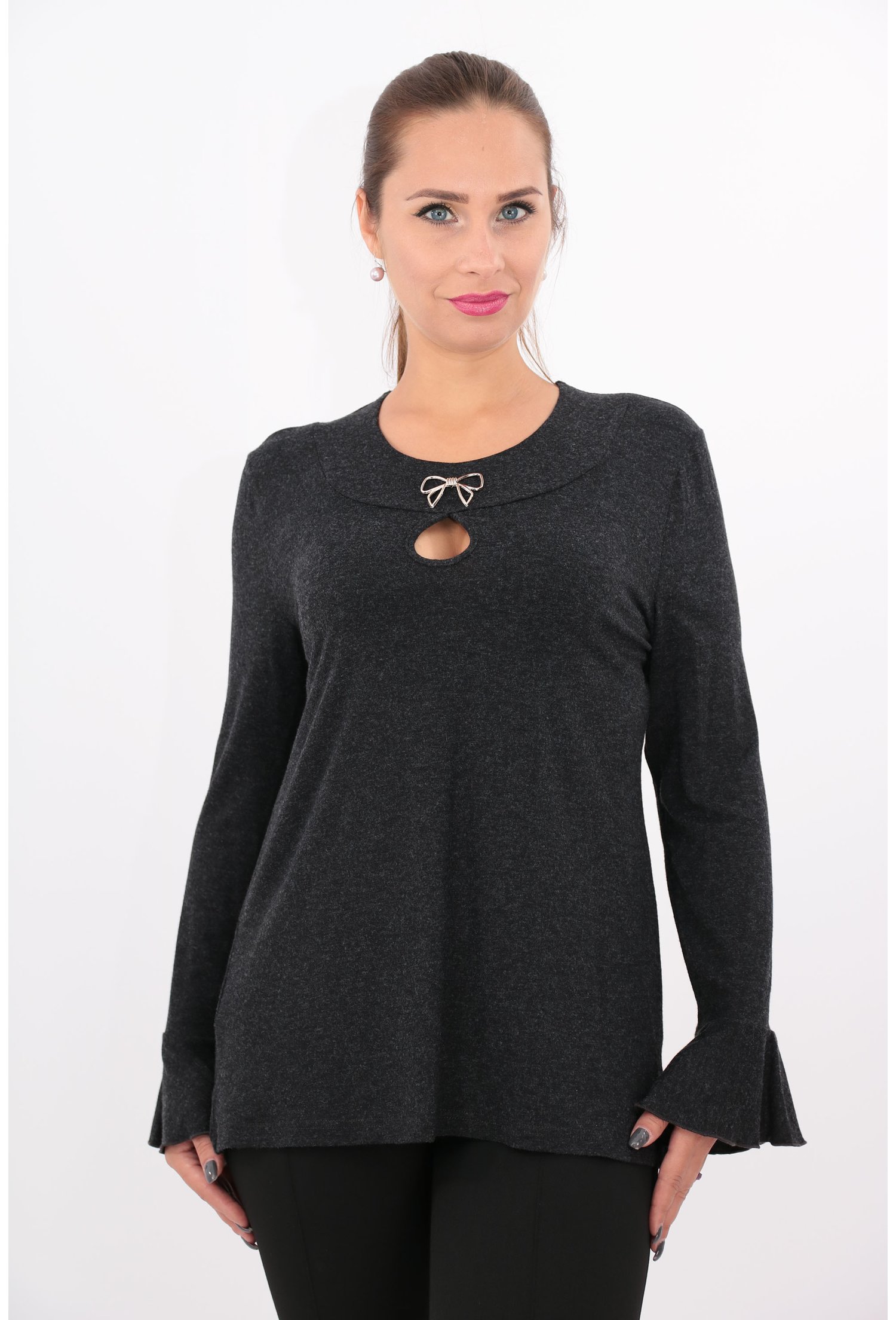 Bluza neagra din tricot