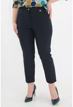 Pantaloni conici bleumarin 7/8