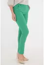 Pantaloni conici lungi din stofa verde