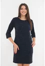 Rochie bleumarin cu fir stralucitor discret
