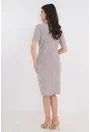 Rochie de ocazie argintie cu glitter