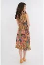Rochie lejera cu print abstract multicolor