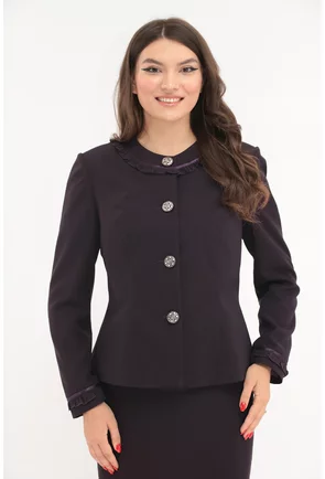 Sacou elegant violet inchis
