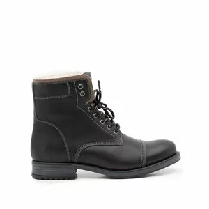 Ghete casual din piele naturala pentru barbati - 711-negru