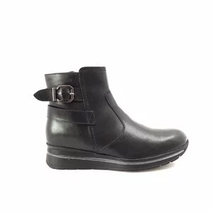 Ghete dama casual din piele naturala - Mostra Anastasia Negru Box
