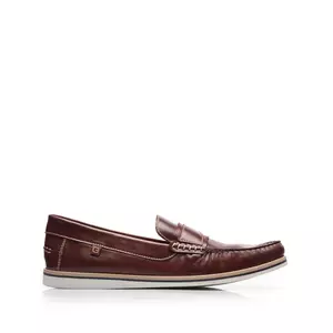 Mocasini  barbati din piele naturala- 946  Maro Visiniu Box