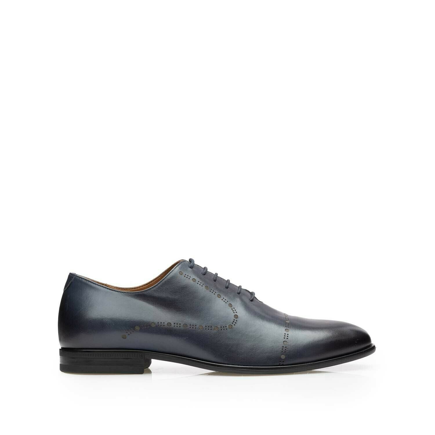 Pantofi barbati eleganti din piele naturala Leofex- 934 Blue